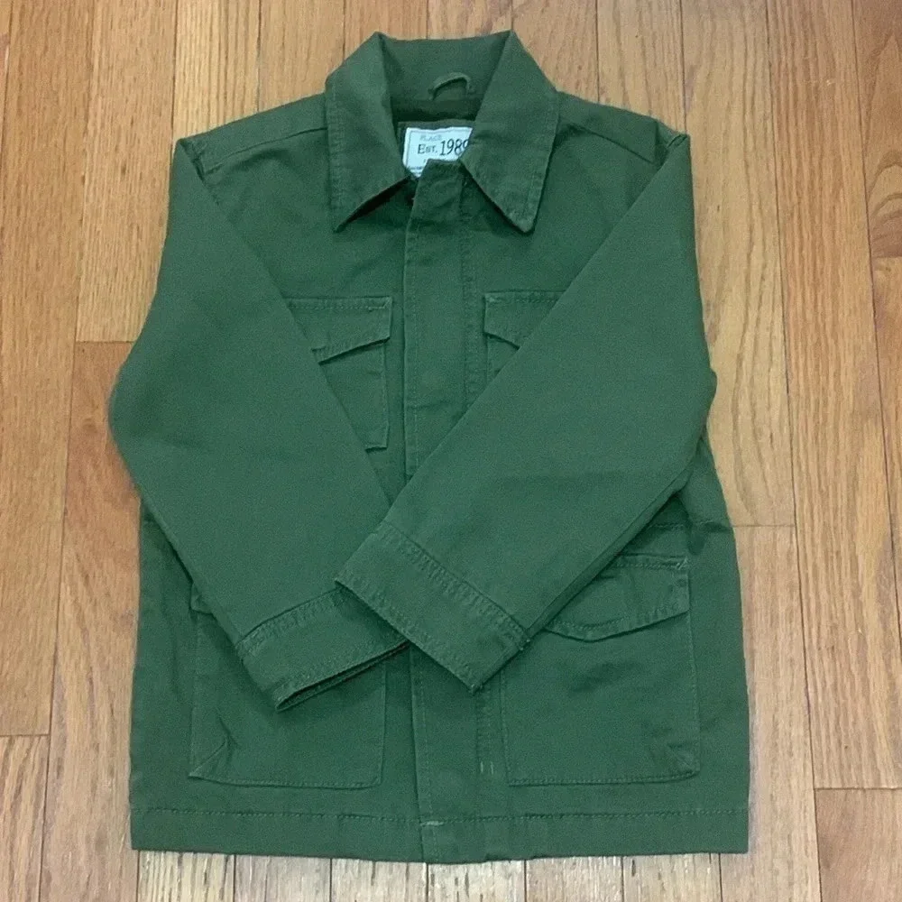 Boys Children Place‎ Cargo Jacket Size XS Green Pre-Owned Excellent Condition